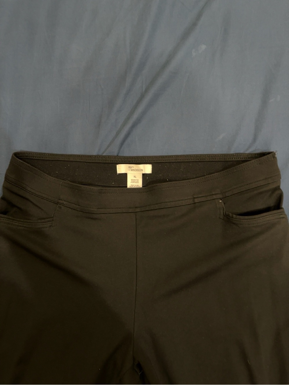 89th + Madison Black Pull-On Pants XL